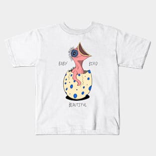 Baby Bird Beautiful Kids T-Shirt